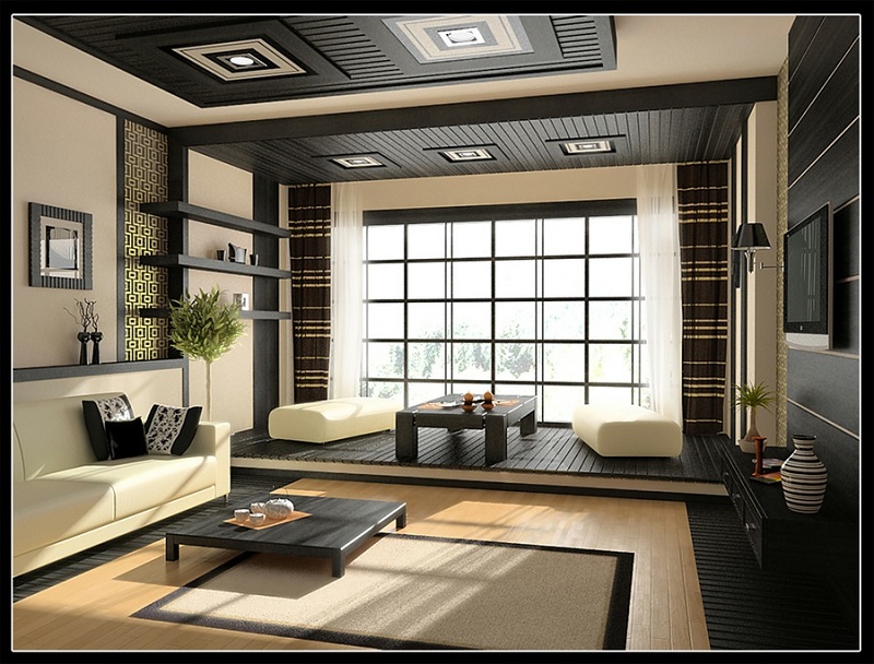 Cream-black-living-room-decor