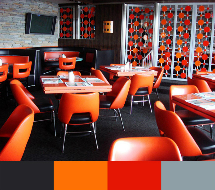 Orange-Pop-Dining-area-Interior-Design-restaurant-designinvogue